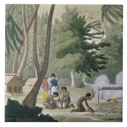 Carreau La tribu de Papu sur l'île de Rawak, plaquent 20 (Devant)