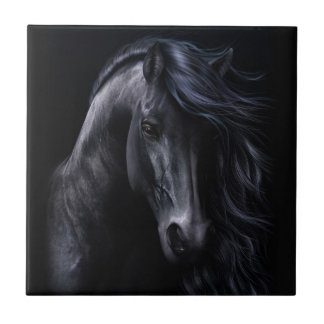 Carreau La tuile d'art noir