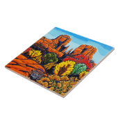 Carreau La tuile décorative de roche de cathédrale (Côté)