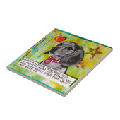 CARREAU LA TUILE, TRIVET- APPRENNENT UNE LEÇON DE VOTRE (Côté)