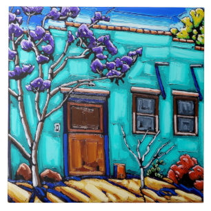 Carreau La tuile verte turquoise de banlieue de Tucson