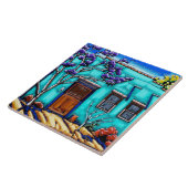 Carreau La tuile verte turquoise de banlieue de Tucson (Côté)