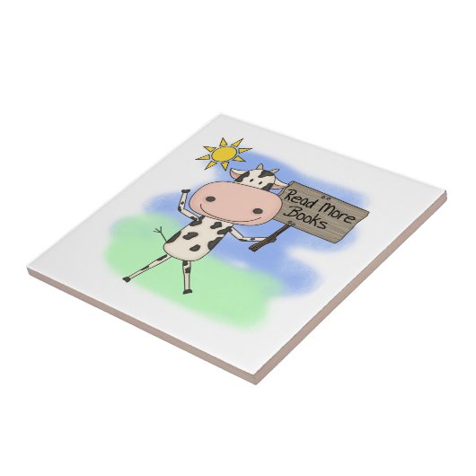 Carreau La vache a lu plus de livres (Côté)