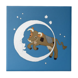 Carreau La vache sautée au-dessus de la lune