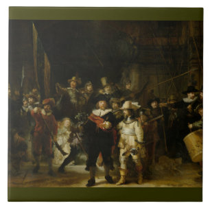 Carreau La Veille de la nuit, Rembrandt van Rijn