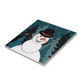 Carreau La vie d'un bonhomme de neige (Côté)