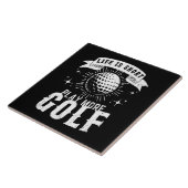 Carreau La vie est courte. Jouez plus au golf (Côté)