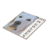 CARREAU LA VIE EST GOLDEN-TILE (Côté)