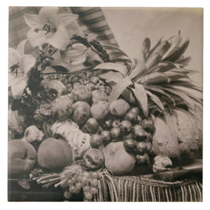 Carreau La vie toujours avec le fruit, 1860 (photo de