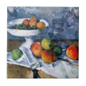 Carreau La vie toujours avec le plat de fruit (Devant)