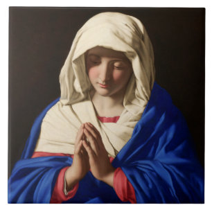 Carreau La Vierge Marie en prière