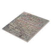 Carreau La ville de Jérusalem et des abords (Côté)