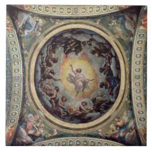 Carreau La vision de St John sur Patmos, 1520-23 (fresque)