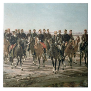 Carreau La visite au nègre de rivière par le Général J