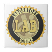 CARREAU LAB BADGE LABORATOIRE SCIENCE (Devant)
