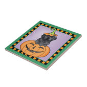 Carreau Laboratoire noir d'Halloween (Côté)
