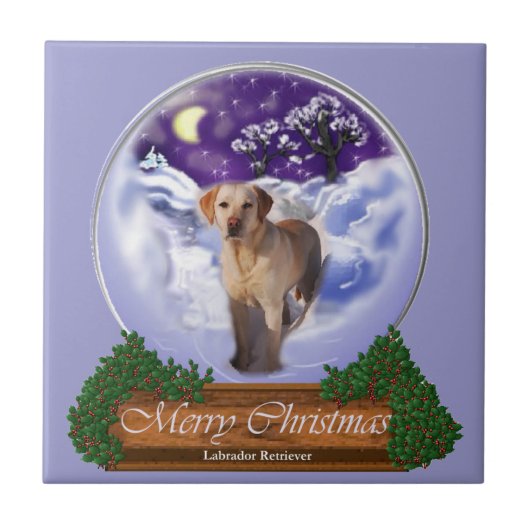 Carreau Labrador Retriever Christmas (Devant)
