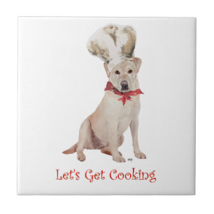 Carreau Labrador Retriever Jaune Cuisine