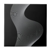 Carreau L'abstraction des vagues élégante, moderne et futu (Devant)