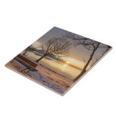 Carreau Lac Chiemsee, coucher du soleil, (Côté)