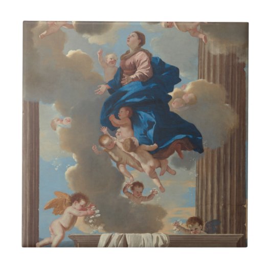 Carreau L'acceptation de la Vierge (Devant)