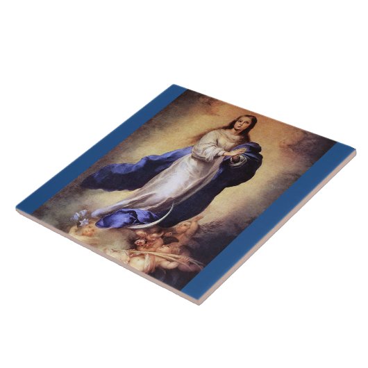 CARREAU L'ACCEPTATION DE VIERGE MARIE BÉNI (Côté)