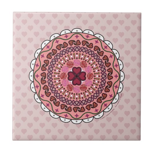 Carreau Lacy Valentine's Day Tile (Devant)