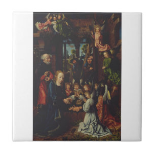 Carreau L'Adoration de l'Enfant Christ