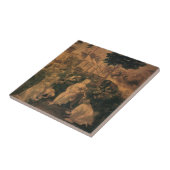 Carreau L'Adoration des Mages de Léonard de Vinci (Côté)