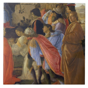 Carreau L'adoration des Magi, détail de dépeindre le sel