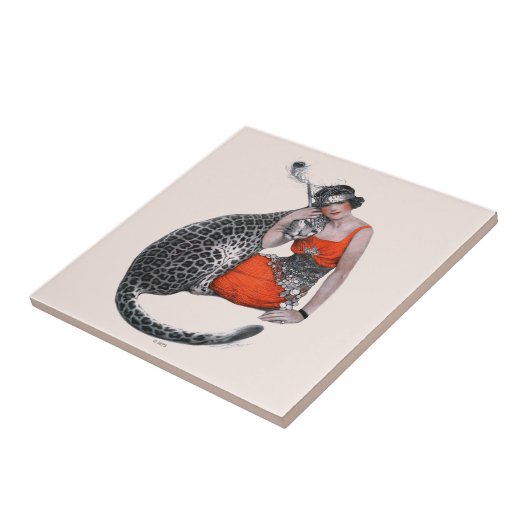 Carreau Lady et Leopard (Côté)