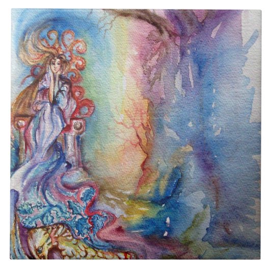 Carreau LADY OF LAKE / Magie et mystère (Devant)