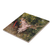 Carreau Lady Repose dans un hamac (par Giovanni Boldini) (Côté)