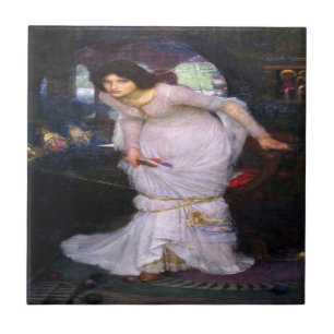 Carreau Lady Shalott Lancelot John Waterhouse Waterhouse