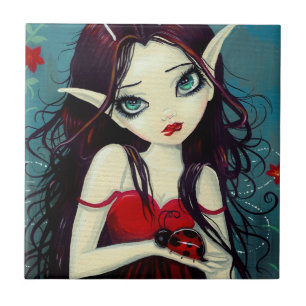 Carreau Ladybug Big Eye Fairy Art