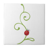 Carreau Ladybug sur la vigne (Devant)