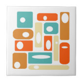 Carreau L'Âge Atomique Funky Se Rectangue Au Milieu Du Siè (Devant)