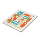 Carreau L'Âge Atomique Funky Se Rectangue Au Milieu Du Siè (Côté)