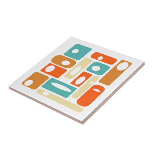 Carreau L'Âge Atomique Funky Se Rectangue Au Milieu Du Siè (Côté)