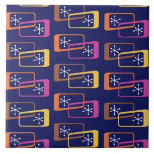 Carreau L'Âge Atomique Rectangle violet coloré