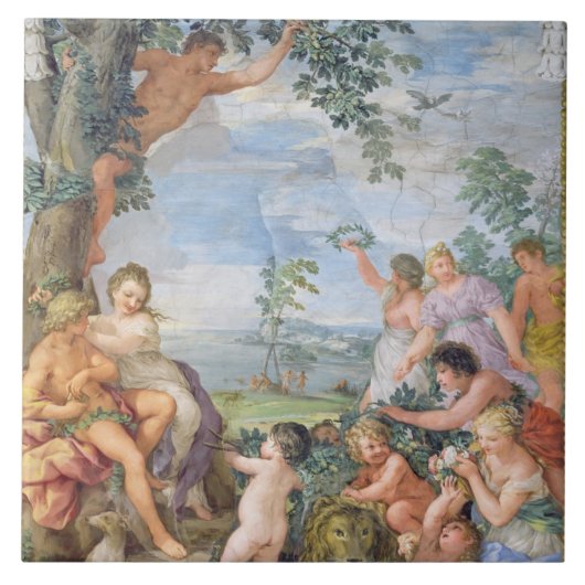 Carreau L'âge d'or (fresque) (Devant)