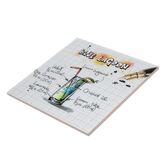 Carreau Lagon Bleu (Côté)