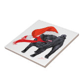 Carreau L'aide de Père Noël Pug (Côté)