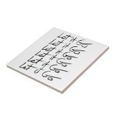 Carreau Laisse-le partir ! Citation calligraphie motivatio (Côté)