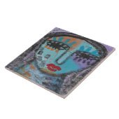 Carreau Laisser le passé derrière la peinture Abstraite su (Côté)