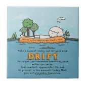 Carreau Laissez votre esprit dériver (Devant)