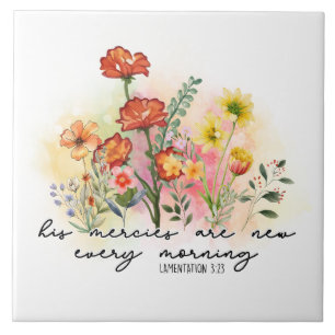 Carreau Lamentations 3:23 His Mercies New Every Morning