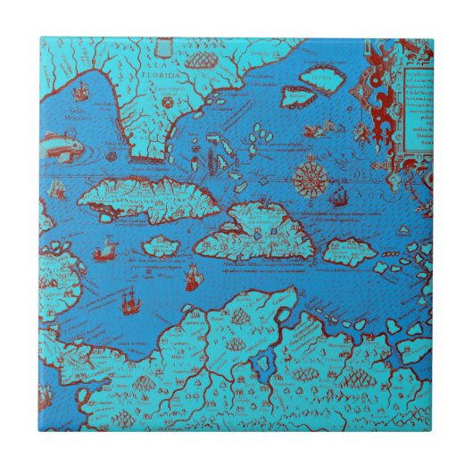 Carreau L'Amérique Centrale ("Amérique Occidentalis ") (Devant)