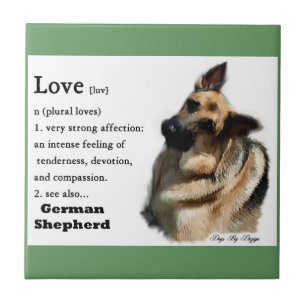 Carreau L'amour des Bergers Allemands Est
