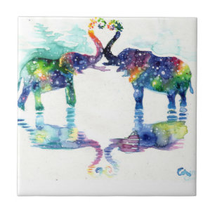Carreau L'amour des éléphants